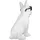 Casablanca by Gilde Deko Figuren - Skulpturen, Cool Dog weiß (H) 35 cm | Gr.: onesize