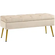 Homcom Sitzbank Bettbank Beige 102 x 35 x 43 cm
