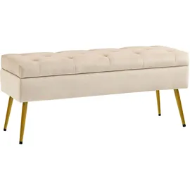 Homcom Sitzbank Bettbank Beige 102 x 35 x 43 cm