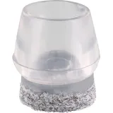 Wagner Kappen-Set EH0555 Ø 15 mm x Ø 17 mm x 19 mm Transparent/Grau 4-tlg.