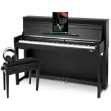 Classic Cantabile UP-1 Upright E-Piano (Schwarz matt, Deluxe Set
