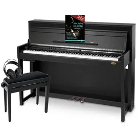 Classic Cantabile UP-1 Upright E-Piano (Schwarz matt, Deluxe Set