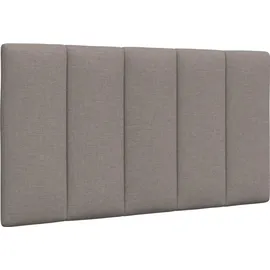 vidaXL Kopfteil-Kissen Hanko Taupe 80 cm Stoff