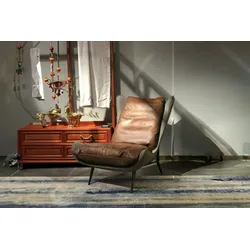 KAWOLA Sessel ERIO Cocktailsessel Vintage-Leder braun