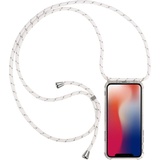 Cyoo Necklace Case Handykette für Apple iPhone 12 12 Pro 6.1" - Weiss - Silikon Hülle, Weiteres Smartphone Zubehör, Weiss