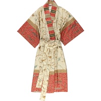 BASSETTI OPLONTIS Kimono aus 100% Baumwollsatin in der Farbe Rot v.8, Größe: S-M - 9262115