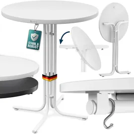 CASARIA Casaria® Stehtisch Ø80x110cm Weiß