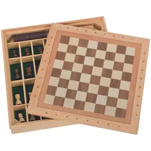 GoKi Spiele-Set Schach-Dame-Mühle
