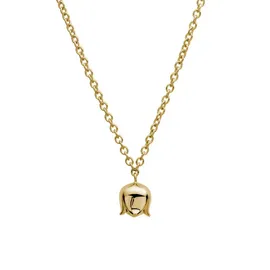 lyomi Kette mit Anhänger 585/- Gelbgold Blüte synth. Diam 0,25ct. Gelb