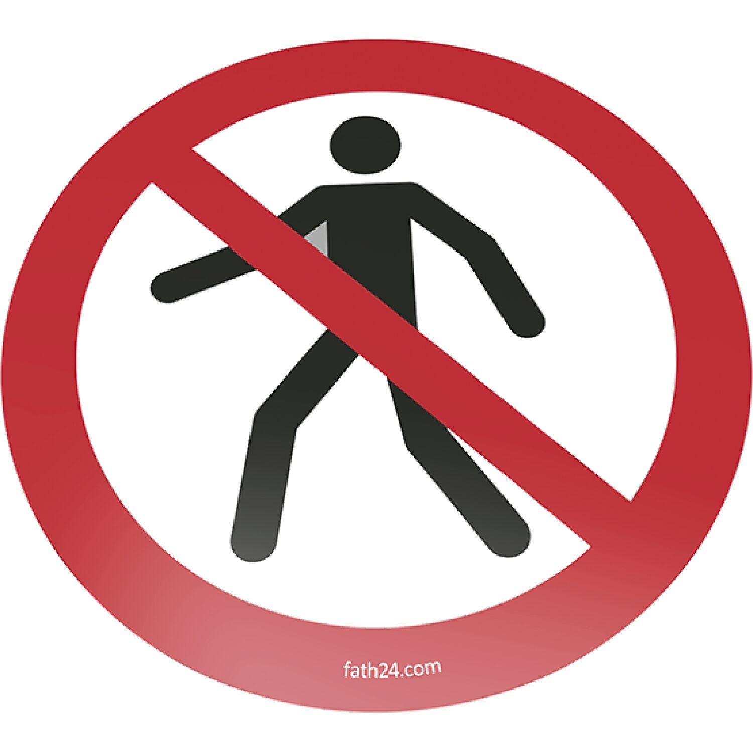 Bodenschild Fußgänger verboten 450mm
