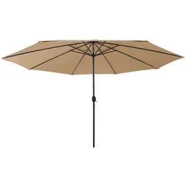 vidaXL Sonnenschirm Ø 400 cm Taupe