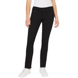 Pepe Jeans Damen Jeans New Brooke Slim Fit Schwarz Xd9 Normaler Bund Reißverschluss W 25 L 32
