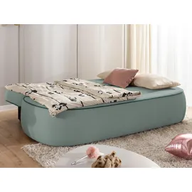 S-Style Kindersofa Vero 210 x 90 x 98 cm Teilmassiv Buche Blaugrau