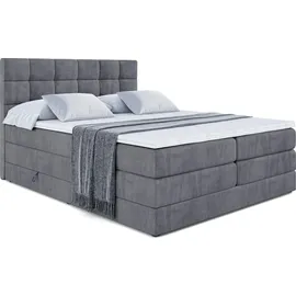 altdecor Boxspringbett APO KING - 160 x 200 - H3/H4 - Dunkelgrau