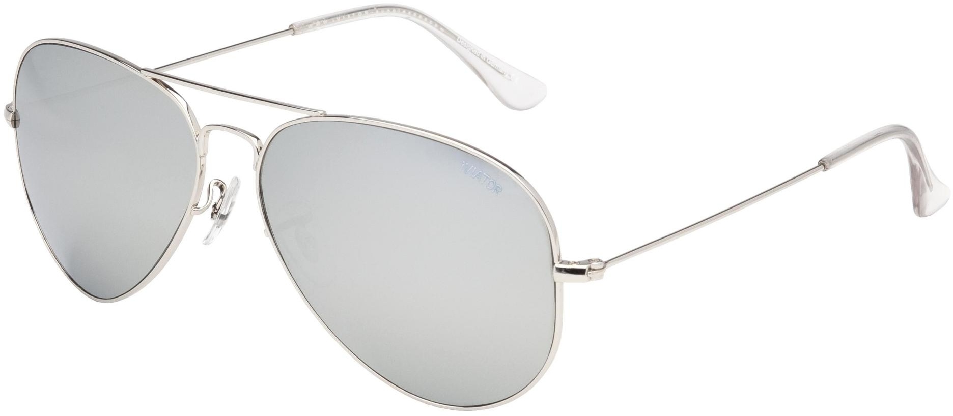 iVIATOR Sunglasses-Silver-127 Silver Mirror