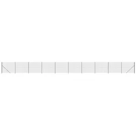 vidaXL Maschendrahtzaun mit Bodenflansch Anthrazit 1,8x25 m