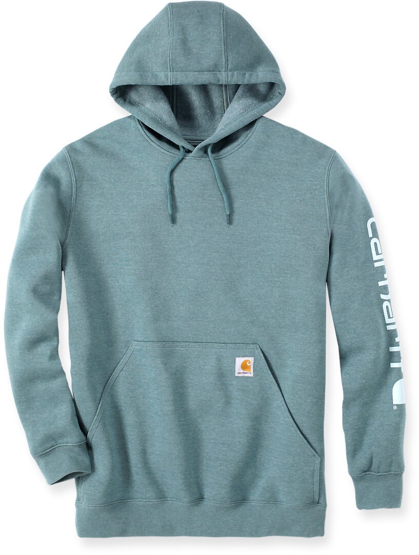 Carhartt Midweight Sleeve Logo Hoodie, turquoise, L Voorman