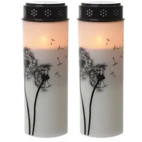 MARELIDA Pusteblume LED Grablicht 21 cm 2 St. weiß