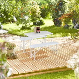 Relaxdays Gartentisch klappbar, HBT: 74x120x60 cm,