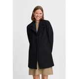 B.YOUNG BYCECILA Damen Wintermantel Wollmantel Winterjacke Reverskragen Eingrifftaschen regular fit, Größe:42, Farbe:Black (200451) - 42