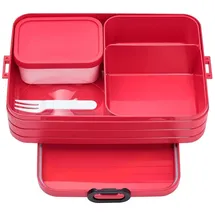 Mepal Bento-Lunchbox Take A Break Nordic Red large – Brotdose mit Fächern, geeignet für bis zu 8 Butterbrote, 1500 ml