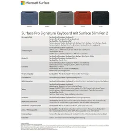 Microsoft Surface Pro Signature Type Cover DE platingrau