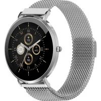 Denver SWC-394S BT 33 mm Aluminiumgehäuse silber Sportarmband silber