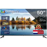Google Smart TV | TeeView 50 Zoll 4K UHD Google TV | Rahmenloses Design | Smart TV | 3xHDMI 2xUSB | Ci+ | Triple Tuner DVB-T/T2/S/S2/C | Dolby Digi...