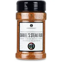 Ankerkraut Daniels Steak Rub, BBQ Gewürz zum Grillen, für Ribeye, Rumpsteak und Rind, Fleisch würzen, Geschenk-Idee für Daniel, 270 g im Streuer