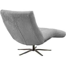 KAWOLA Relaxliege LETICIA Polyester 0 x 0 x 0 cm Grau mit Nackenkissen