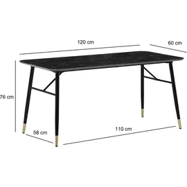 FineBuy FB105359 120 x 76 x 60 cm schwarz