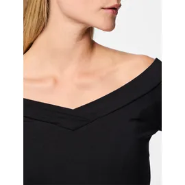 Pieces Langarmshirt Schwarz XS