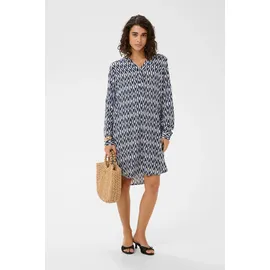 Kaffe Kleid KAmarana Midikleid Blau 34