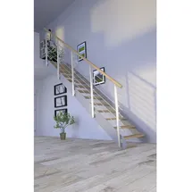 StarWood Wangentreppe Kos 89 cm Edelstahl/Holz/Metall