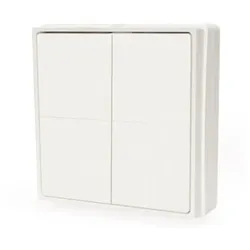 Shelly BLU Wall Switch 4, Wandtaster 4-fach, weiß