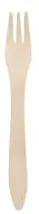 Greenbox Premium Holzgabel Einwegbesteck, biobeschichtet, 18 cm DSE063081 , 1 Packung = 100 Stück