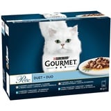 GOURMET PERLE FISH DUET NASSES KATZENFUTTER 12x85g