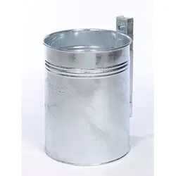 Abfallkorb, Design Sicken / geschlossen, 35 Liter Volumen, verzinkt
