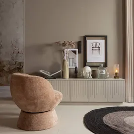 Woood Sessel Shuffle Chenille 73 x 72 x 71 cm Beige drehbar