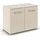 Rauch Kommode RAUCH "Gamma", beige (champagner), B:80cm H:61cm T:42cm, Holzwerkstoff, Sideboards, Kommode, mit 2 Türen, verstellbaren Böden und viel Stauraum MADE IN GERMANY