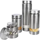 Belle Vous Küchendose silber 2,2 l 4-teiliges Set