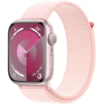 Apple Watch Series 9 GPS 45 mm Aluminiumgehäuse rosé, Sport Loop hellrosa One Size