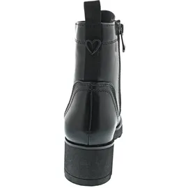 Marco Tozzi Damen Stiefeletten zum Schnüren mit Blockabsatz mit Reißverschluss, Schwarz 9425174