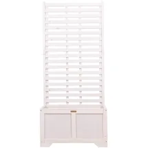 OEM Vintage Pergola Blumentopf 80 x 42 x 180 cm Weiß