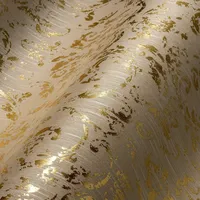 A.S. Création Architects Paper Textiltapete Metallic Silk Tapete mit Ornamenten barock 10,05 m x 0,53 m beige metallic Made in Germany 306602 30660-2