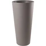 8 seasons Design Shining Classic Pot XL, LED Pflanzkübel 49 x 100 cm (Taupe), E27 Fassung inkl. Leuchtmittel in warmweiß, großer beleuchteter Pflanzkübel für innen + außen, Blumenkübel