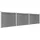 vidaXL WPC Sichtschutzzaun Element Set 526 x 146 cm grau