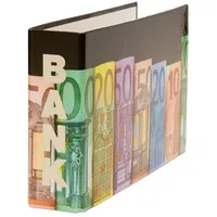 Livepac Office 10 Bankordner / 140x250mm / für Kontoauszüge / Motiv: "Banknoten"