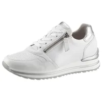 Gabor Sneaker Low Damen Silber/Weiß 42