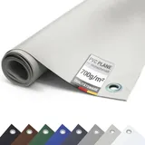 ANKO Planen Plane PVC 700g/m2 mit Ösen Abdeckplane Schutzplane matt reißfest stabil (Lichtgrau, 3m x 1m)